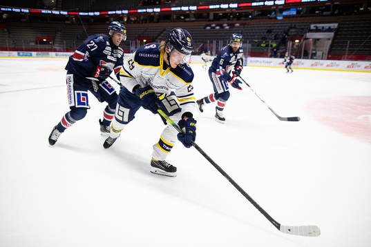 s Jonathan Wikström och Linköpings Dan Pettersson