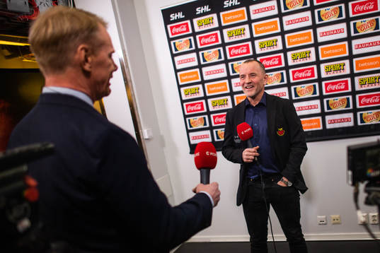 Niklas Wikegård och Luleås tränare Thomas Berglund