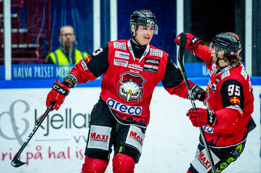 Malmö Redhawks Fredrik Händemark jublar