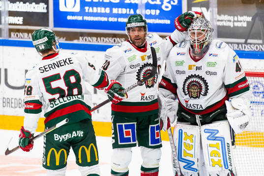 Frölundas Jesper Sellgren, Joel Lundqvist och målvakt