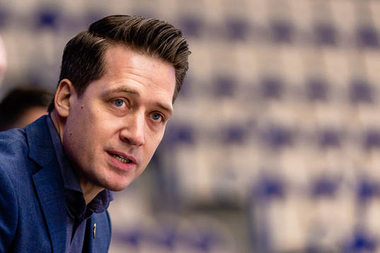 Växjös tränare Sam Hallam