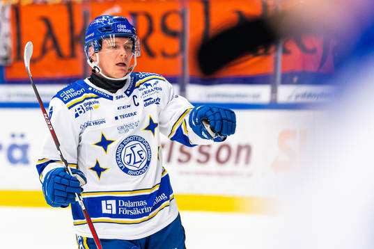 Leksands Patrik Zackrisson jublar