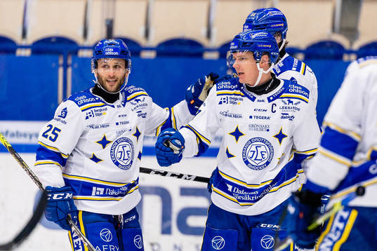 Leksands Carter Camper och Patrik Zackrisson jublar