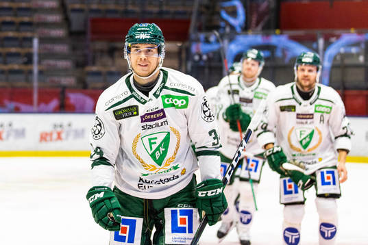 Färjestads Michael Lindqvist jublar