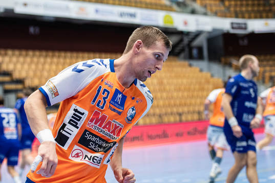 Kristianstads Olafur Gudmundsson jublar