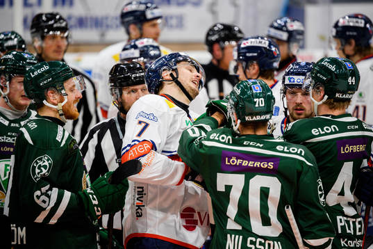 Växjös Hardy Häman Aktell och Färjestads Jacob Nilsson