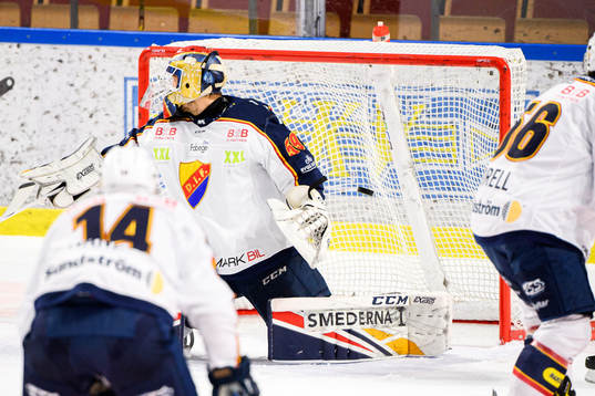 Djurgårdens målvakt Mantas Armalis vid Skellefteås 3-1