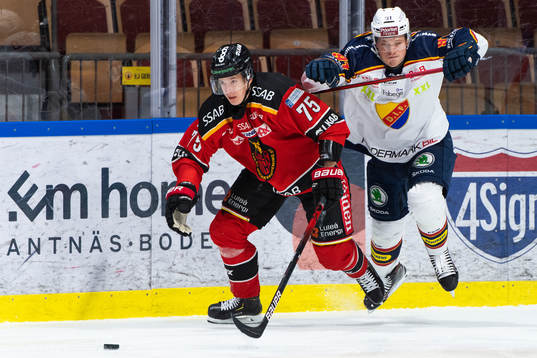 Luleås Arttu Ilomäki och Djurgårdens Linus Andersson