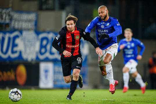 Brommapojkarnas Jesper Arvidsson och Trelleborgs Salif