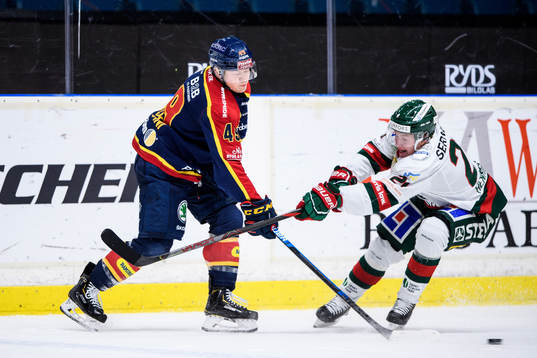 Djurgårdens Rhett Rakhshani och Frölundas Karl Henriksson