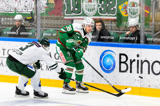 Färjestads Jens Westin och Rögles Erik Andersson