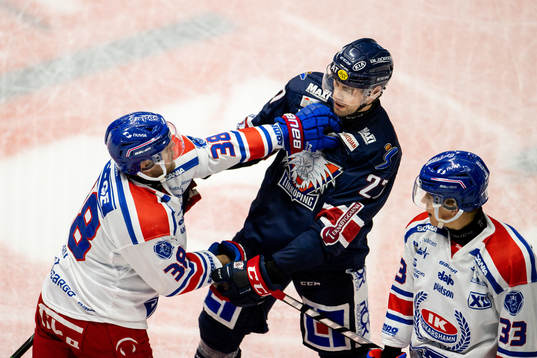 Oskarshamns Nichlas Torp och Linköpings Dan Pettersson