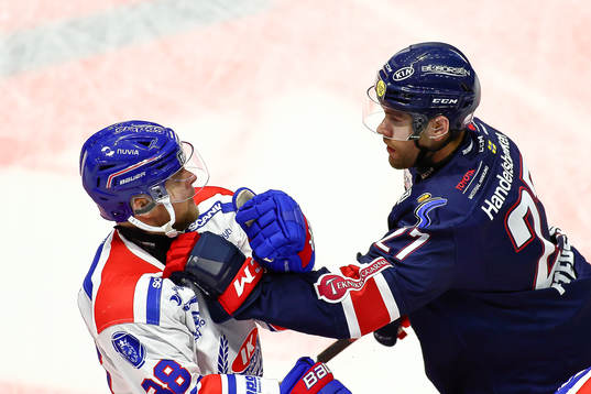 Oskarshamns Nichlas Torp och Linköpings Dan Pettersson