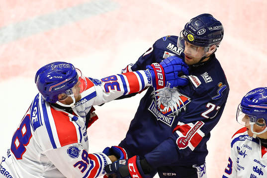 Oskarshamns Nichlas Torp och Linköpings Dan Pettersson