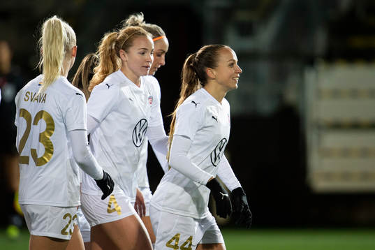 Rosengårds Malin Levenstad celebrates