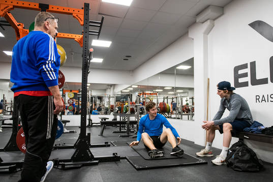 Fystränare Lars ”Mascot” Ahlqvist med Los Angeles