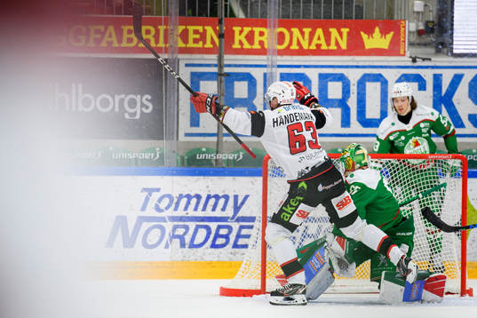 Malmö Redhawks Fredrik Händemark jublar