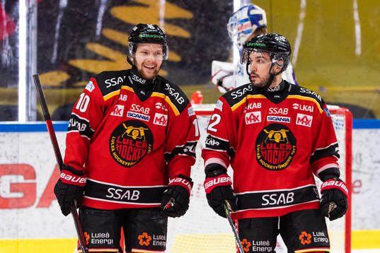 Luleås Einar Emanuelsson och Chris Desousa