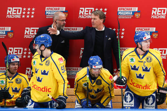 Head coach Johan Garpenlöv of Sweden during the Channel