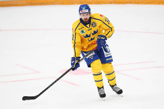 Lukas Bengtsson of Sweden during the Channel One Cup ice