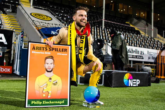 Philip Zinckernagel of Bodø/Glimt poses for a portrait