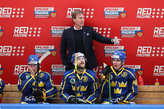 Head coach Johan Garpenlöv of Sweden during the Channel