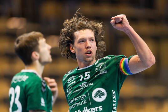Varbergs Anton Jönsson jublar