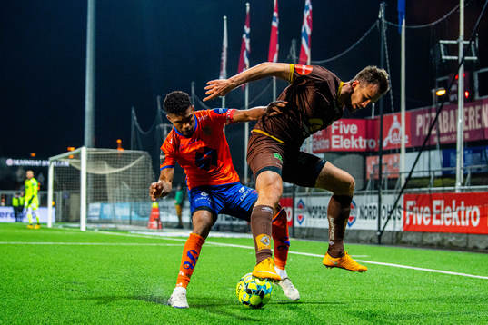 Erikson Spinola "Nenass" Lima of Aalesund and Fredrik