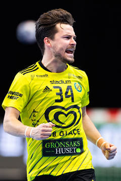 Sävehofs Sebastian Karlsson jublar