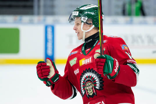 Frölundas Max Friberg jublar