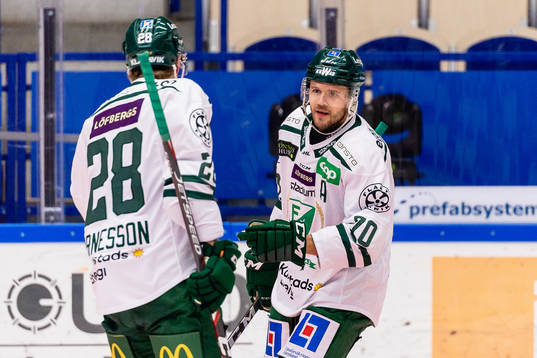 Färjestads Jacob Nilsson jublar