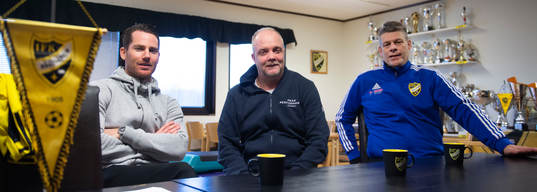 IFK Hässleholms tränartrio Johan ”Sheriffen” Persson