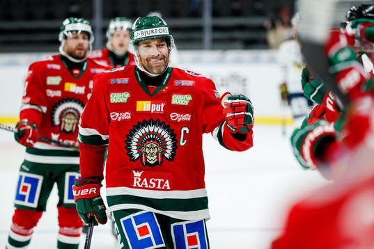 Frölundas Joel Lundqvist jublar