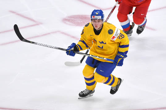 Noel Gunler of Sweden skates