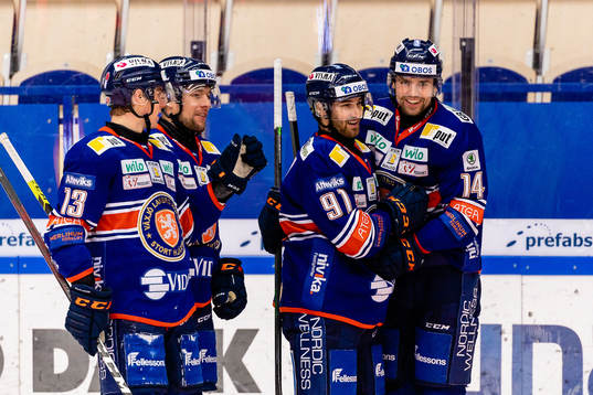 Växjös Jack Drury, Robert Rosén, Andrew Calof och Emil