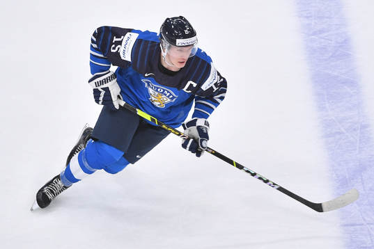 Anton Lundell of Finland skates