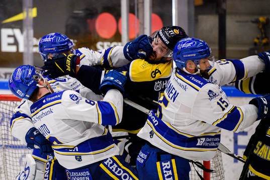 Bråk mellan Leksands Lucas Nordsäter , Matt Caito och