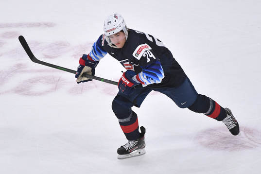 Bobby Brink of USA skates