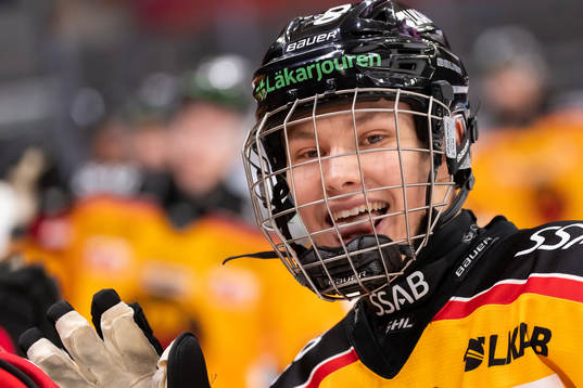 Luleås Fabian Lysell jublar