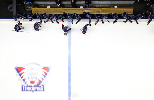 Linköpings spelare jublar