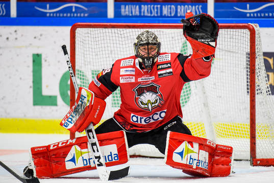 Malmö Redhawks målvakt Oscar Alsenfelt