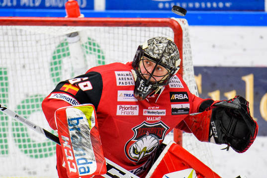 Malmö Redhawks målvakt Oscar Alsenfelt