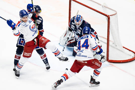 Oskarshamns Filiph Engsund och Nolan Zajac