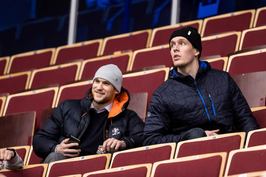 Leksands Daniel Olsson Trkulja och Mattias Göransson på