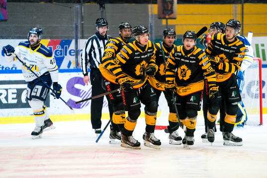 Skellefteås Albin Sundsvik  jublar