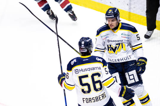 s Anton Wedin och Fredrik Forsberg jublar