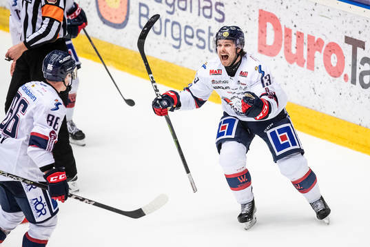 Linköpings Andrew Gordon jublar