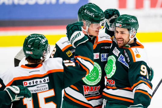 Kristianstads Rikard Olsén jublar