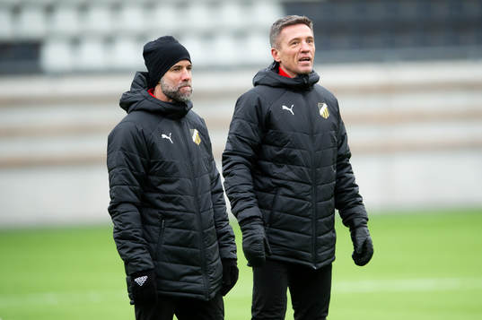 Assisterande tränare Matti Demegård och tränare Mats Gren