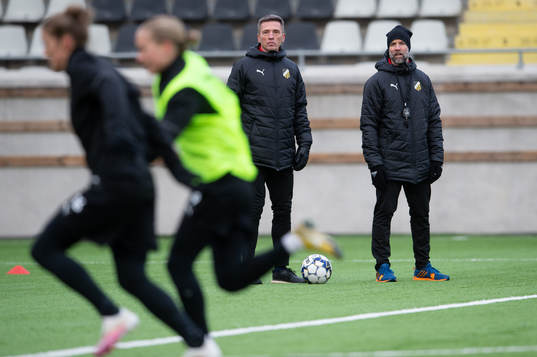 Tränare Mats Gren och assisterande tränare Matti Demegård